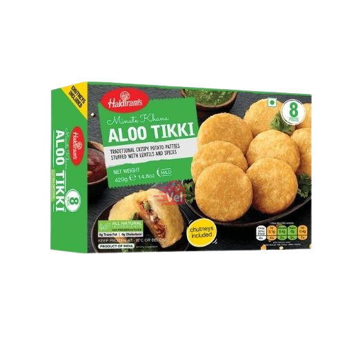 Haldiram aloo tiki 8 pieces 420 g