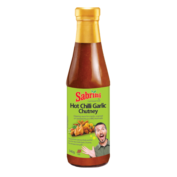 Sabrini Hot Chilli Garlic Chutney 340g