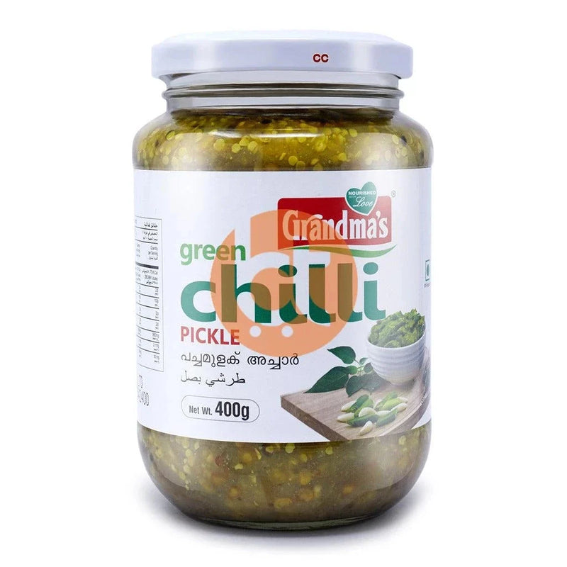 Grandma's Green Chilli Pickle 400g