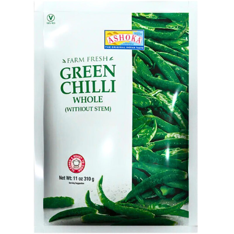 Ashoka green chilli whole 310 g
