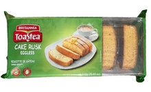 Load image into Gallery viewer, Britannia Toastea Eggless Cake Rusk 550g
