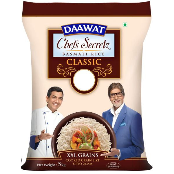 Daawat Chef's Secretz Basmati Classic Rice 5kg