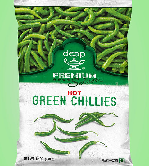 Deep Hot Green Chillies 340g