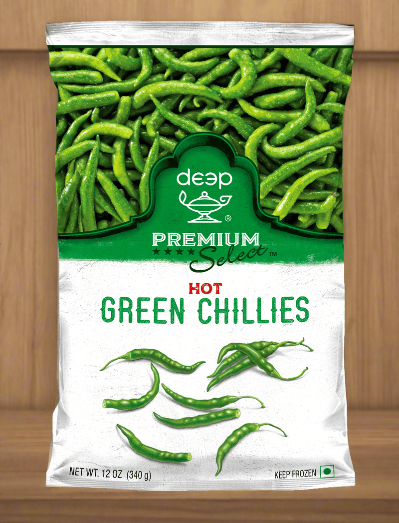 DEEP hot green chillies 340 g