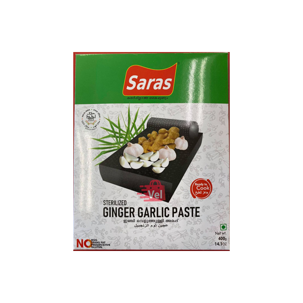 Saras Ginger Garlic Paste 400g